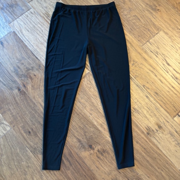 Joseph Ribkoff Black Leggings Elastic Waist Pull On Style Women's Size 8 - Picture 3 of 6